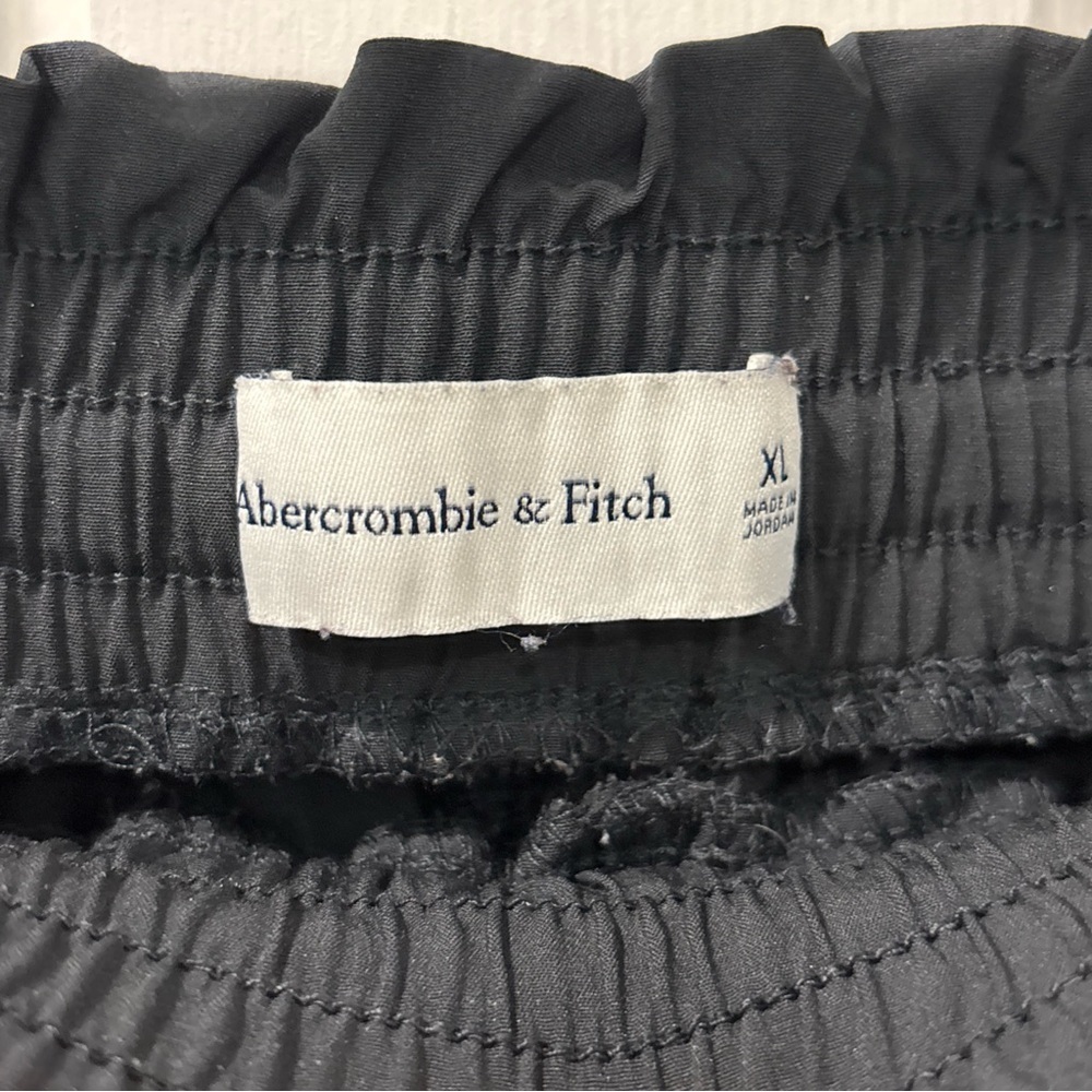 Abercrombie & Fitch Women’s Traveler Joggers Size XL Black Elastic Waist EUC - Picture 3 of 7